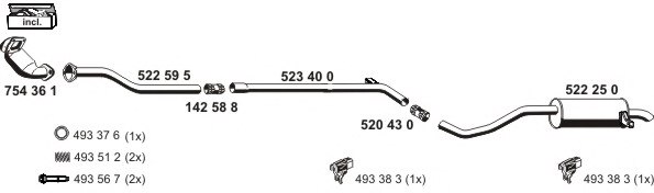 ERNST 100459 Exhaust System